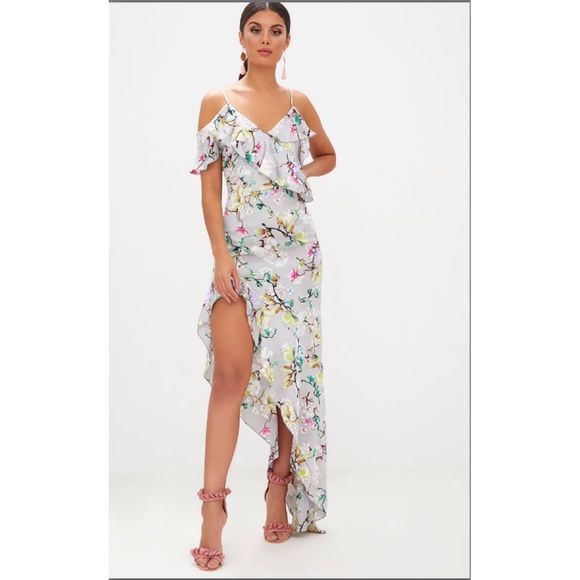 Dresses & Skirts - Brand NEW 💝 Satin Asymmetric Maxi Dress